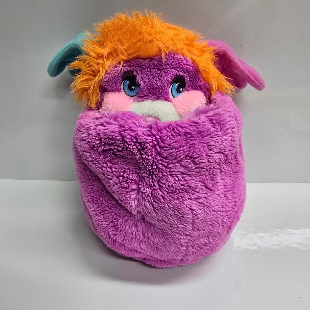 Popples Pancake Plush 1985 Vintage Purple Mattel Toy 80s Kidcore